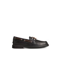 Main view of Black Authentic Original™  2-Eye Boat Shoe Boat Shoes for men. 