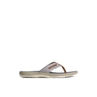 Main view of Grey SeaCycled™ Baitfish Baja Flip Flop Flip Flop Thong Sandals for men. 