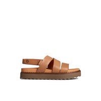Main view of Medium Beige Cami Flatform Sandal Strappy Flatform Sandals for women. 