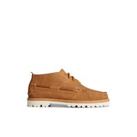 Main view of Medium Beige Authentic Original  Vibram Suede Chukka Chukka Boots for men. 