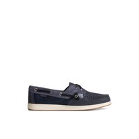 Main view of Navy Coastfish Boat Shoe Boat Shoe for women. 