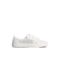 Main view of White Crest Vibe Mesh Sneaker Vulcanized Sneaker for women. 