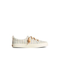 Main view of White Crest Vibe Sneaker Vulcanized Sneaker Mule for women. 