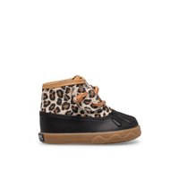 Main view of Black Icestorm Crib Boot Duck Boot for women. 