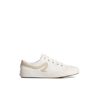 Sandy Leather Sneaker - Flat Heel - Vulcanized Tennis Sneaker