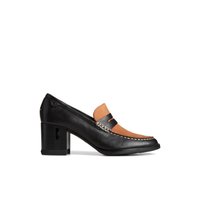 Seaport Two-Tone Penny Heel - Block Heel