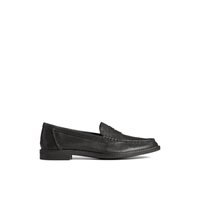 Main view of Black Seaport Penny Leather Loafer Penny Loafer for women. 