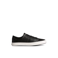 Main view of Black Striper II LLT Leather Sneaker Vulcanized Sneaker for men. 