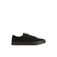 Main view of Black SeaCycled™ Striper II Textile Sneaker Vulcanized Sneaker for men. 