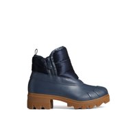 Main view of Navy Syren Ascend Zip Boot Duck Boots for women. 