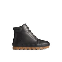 Main view of Black Torrent Leather Lace Up Boot Fall/Winter Boots for women. 