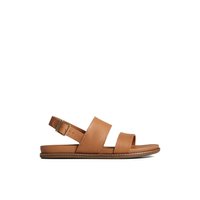 Main view of Medium Beige Waveside PLUSHWAVE™ Backstrap Sandal Strappy Sling Back Sandals for women. 