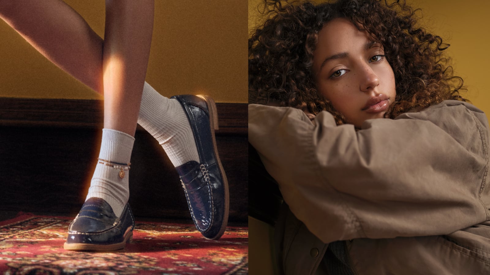 sperry leather loafers womens