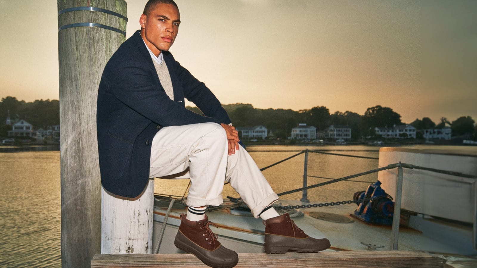 sperry rain boots men