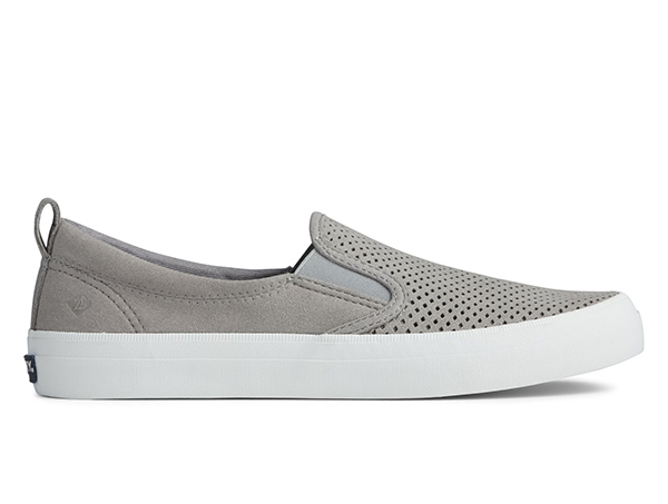 Crest Twin Gore Perforated Slip On Sneaker