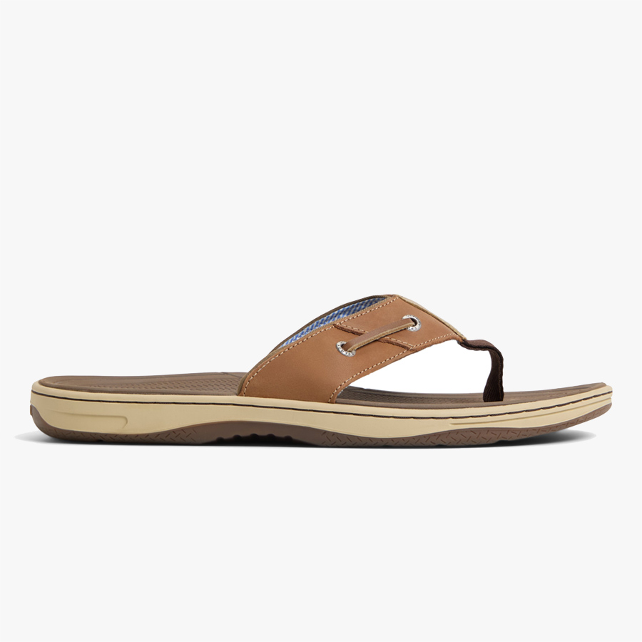 Baitfish Leather Flip Flop