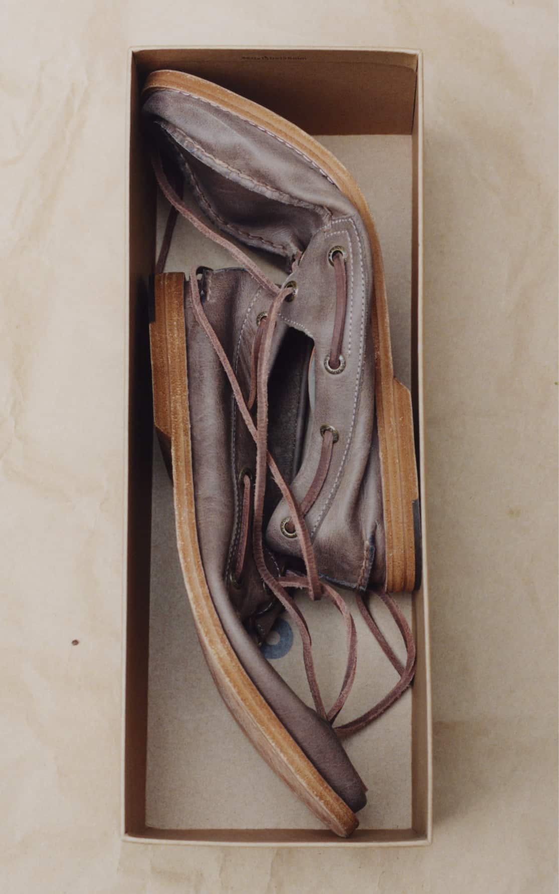 The Sperry x Colbo Authentic Original™ Boat Shoe in Distressed Taupe