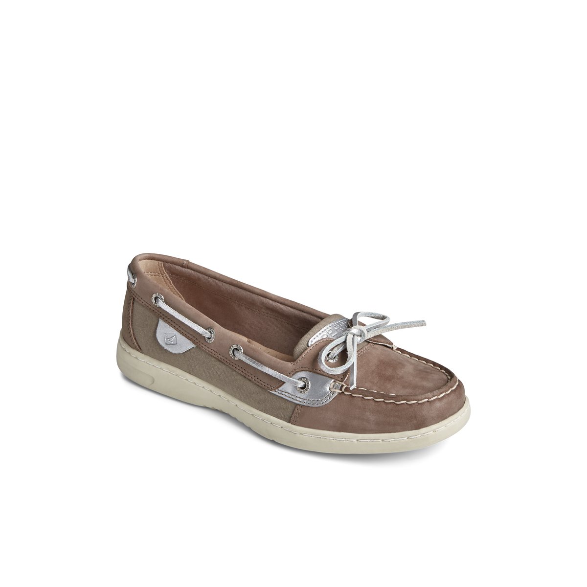 Angelfish Boat Shoe Light Grey Women s Women Sperry US