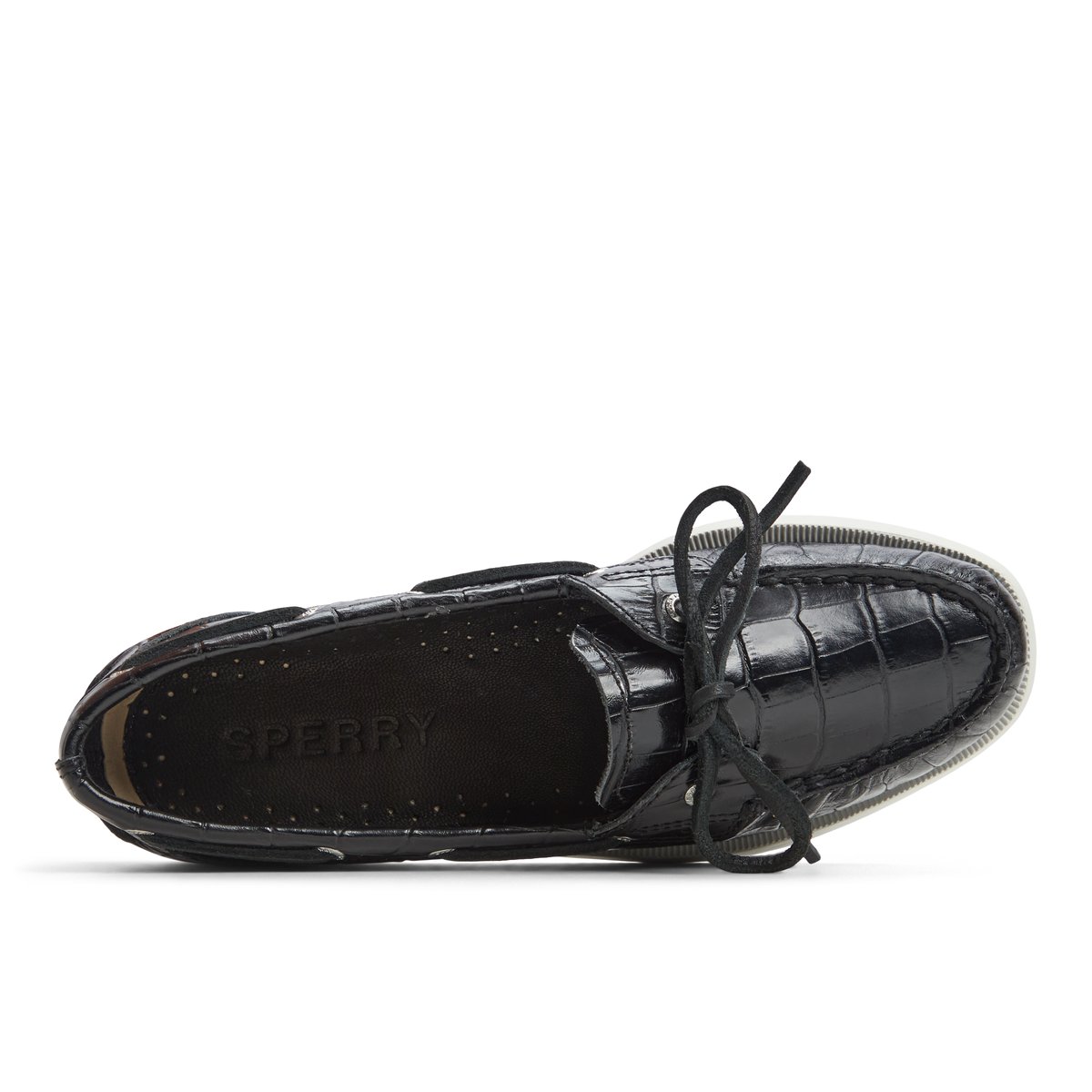 Ao1eye_wm Black Women's Leather | Sperry US