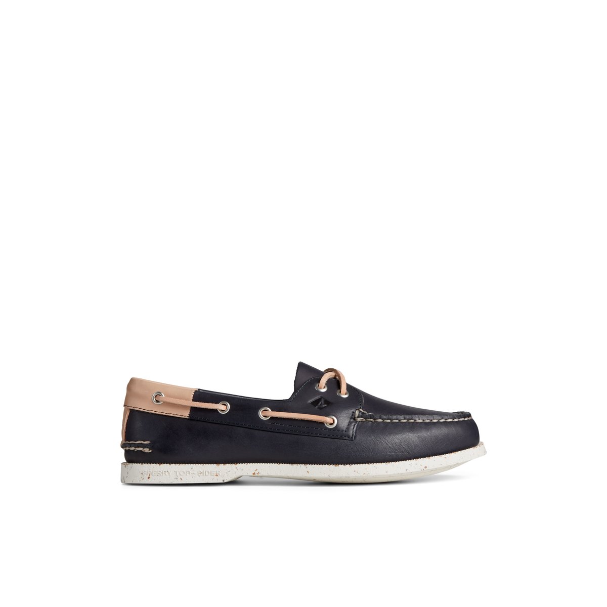 Authentic Original Veg Re Tan Leather Boat Shoe Navy Men s Authentic Original Sperry US