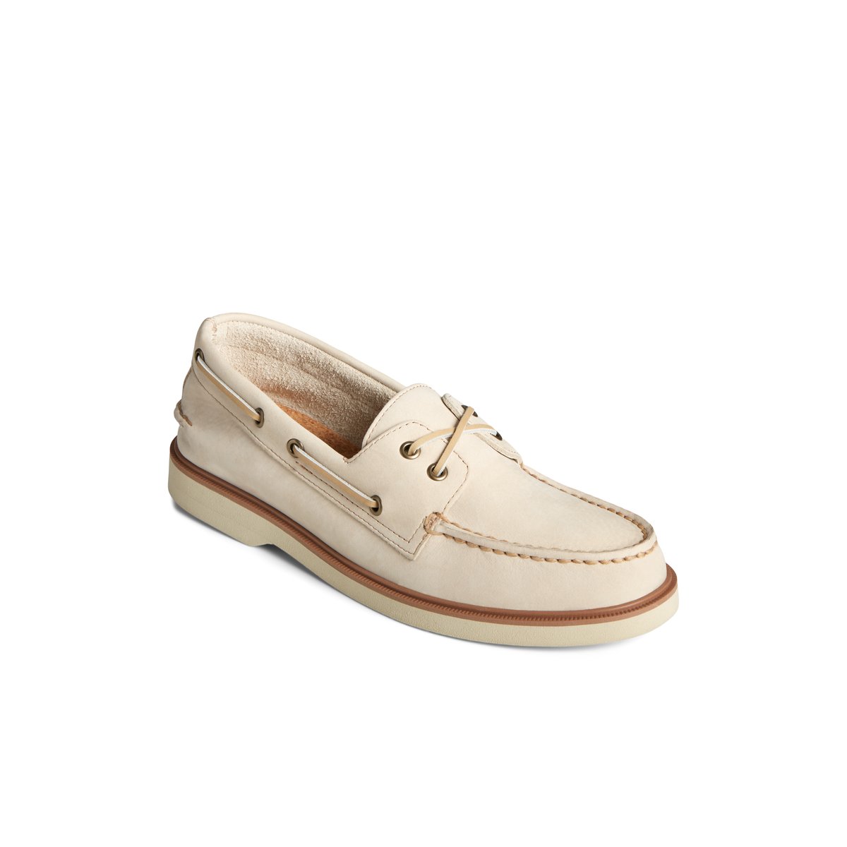Authentic Original Double Sole Nubuck Boat Shoe Khaki Men s Men Sperry US
