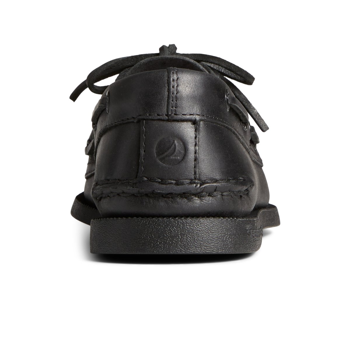 Sperry all black boat shoes hot sale