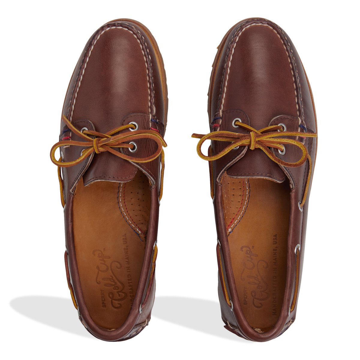 Sperry Top Sider Men s Gold Cup Handcrafted in Maine Authentic Original Boat Shoe Brown Size 8 M