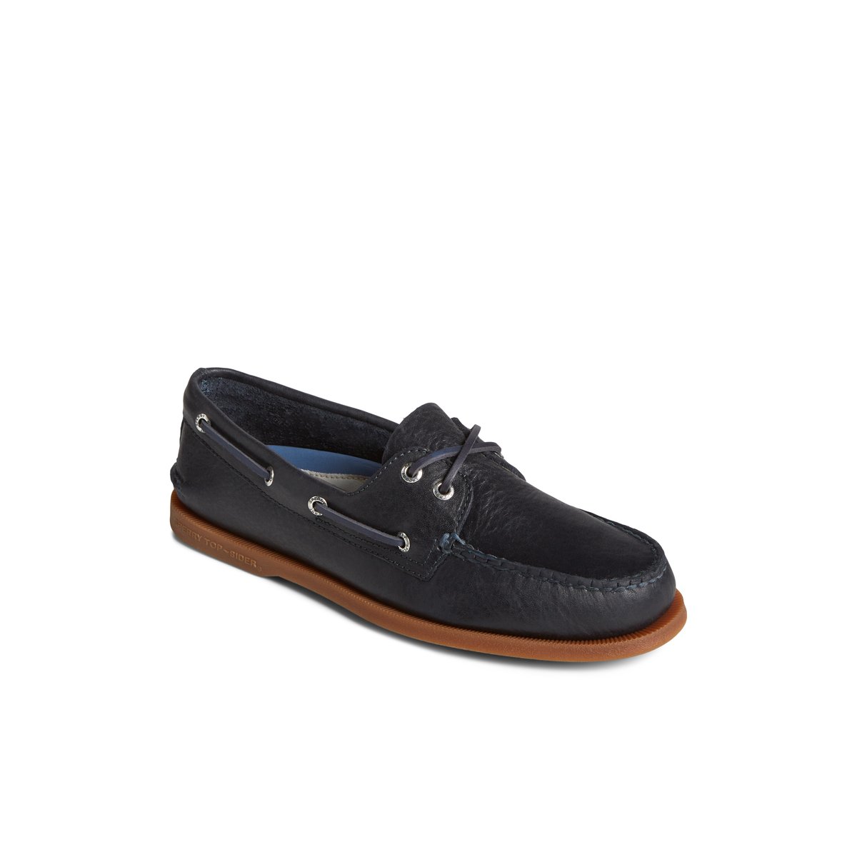 Authentic Original Pull Up Leather Boat Shoe Navy Men s Men Sperry US