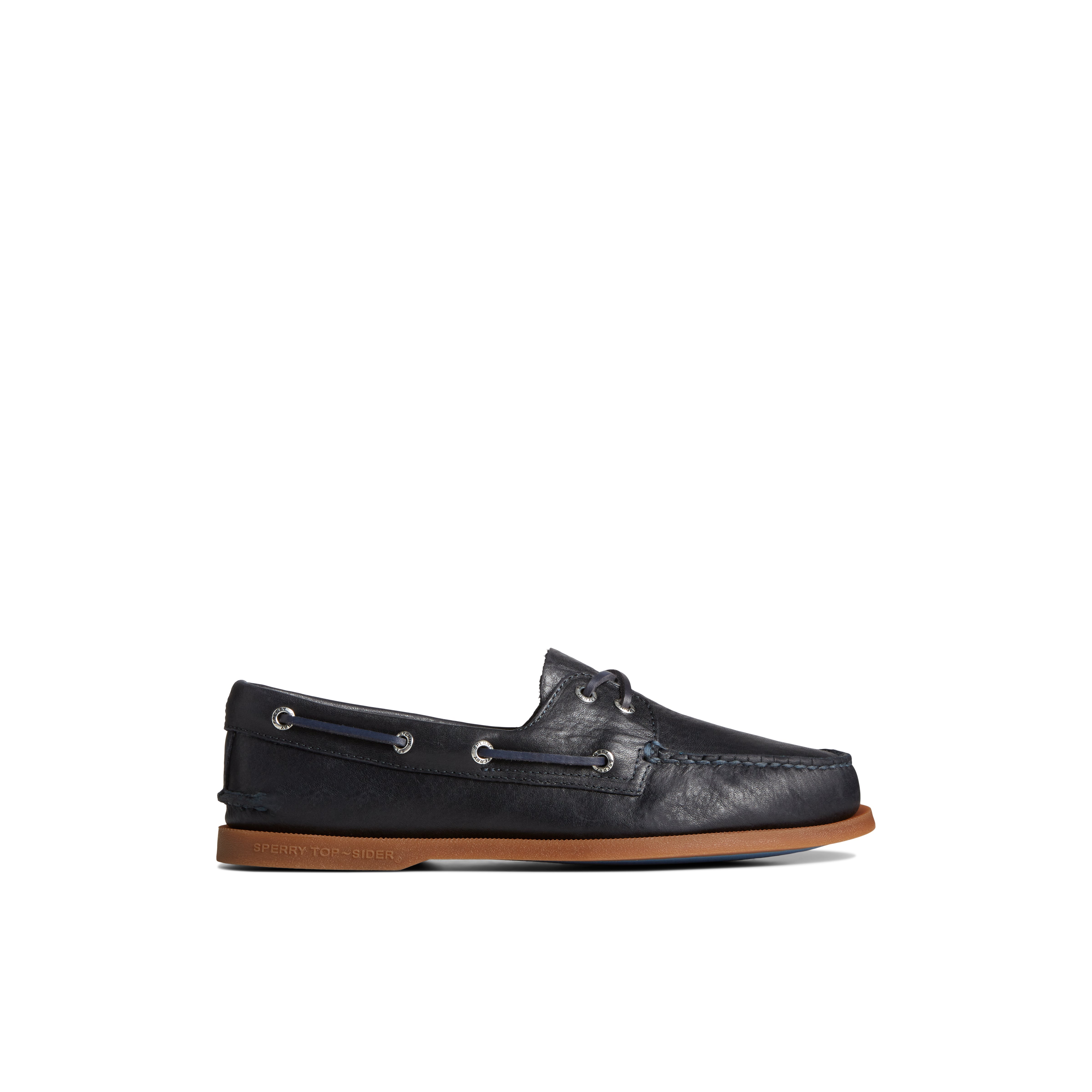 Authentic Original Pull Up Leather Boat Shoe Navy Men s Men Sperry US