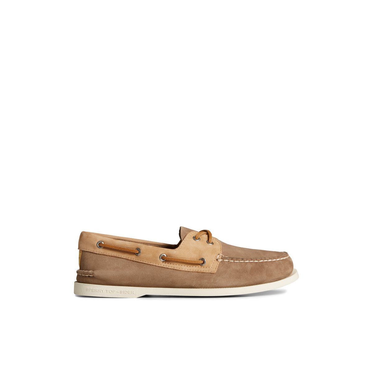 Authentic Original 2 Eye Nubuck Boat Shoe Brown Primary Multi Men s Men Sperry US