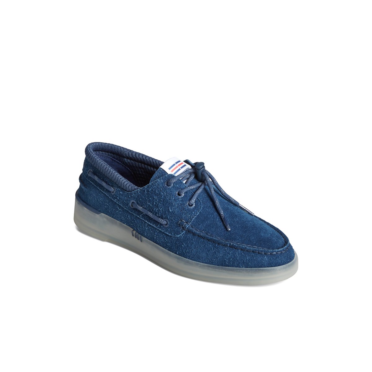 Blue sperrys discount