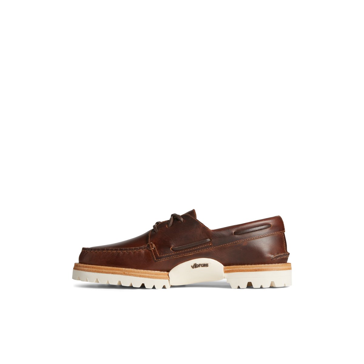 Unisex Authentic Original 3 Eye Vibram Boat Shoe Brown Men s Men Sperry US