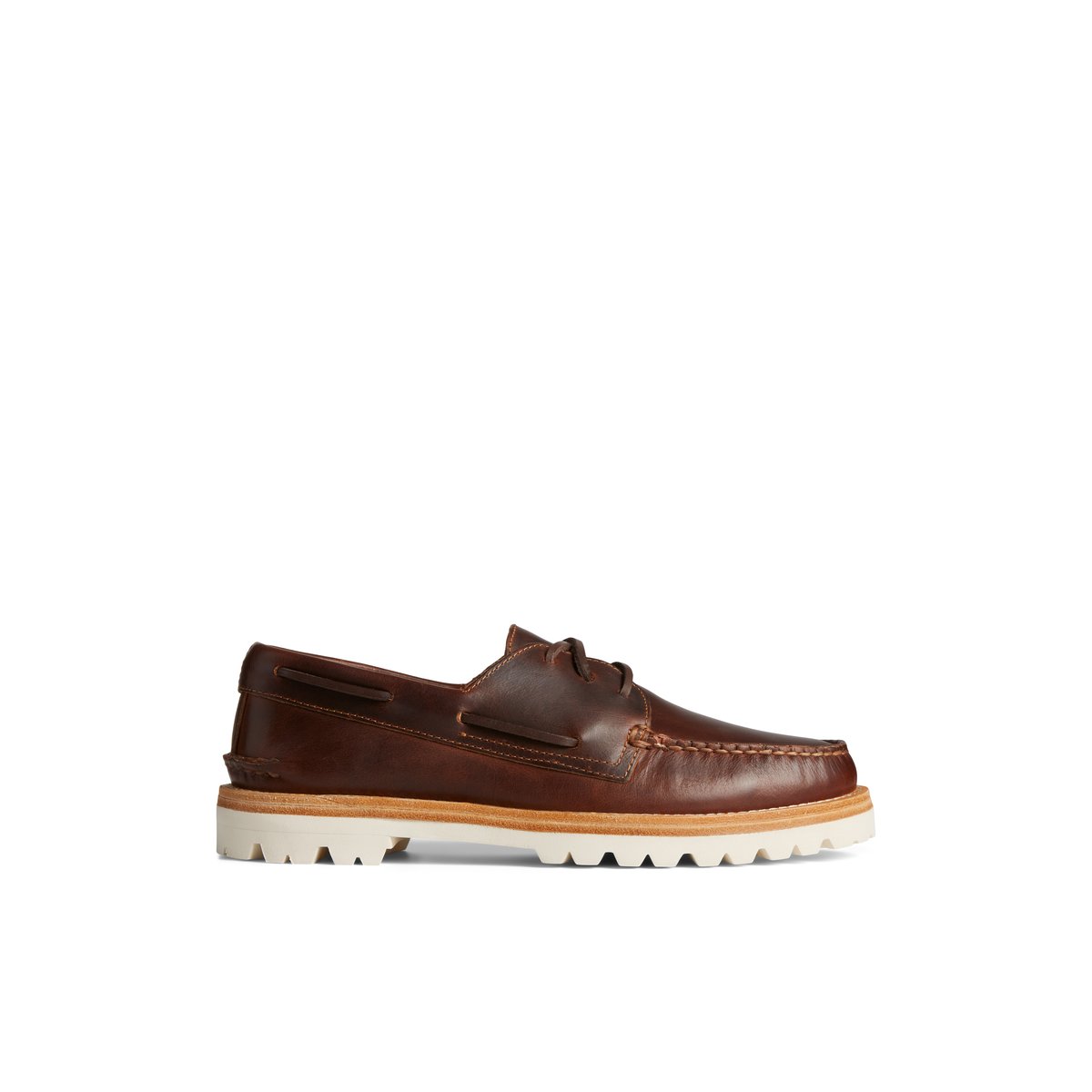 Unisex Authentic Original 3 Eye Vibram Boat Shoe Brown Men s Men Sperry US