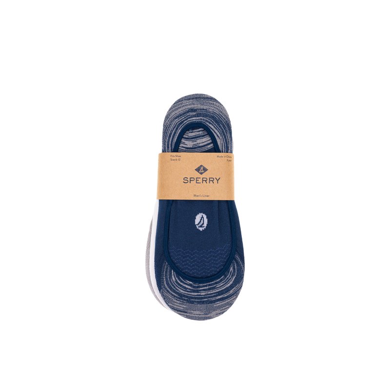 3 Pack Boat Sock Liner Navy Men s Socks Liners Sperry US