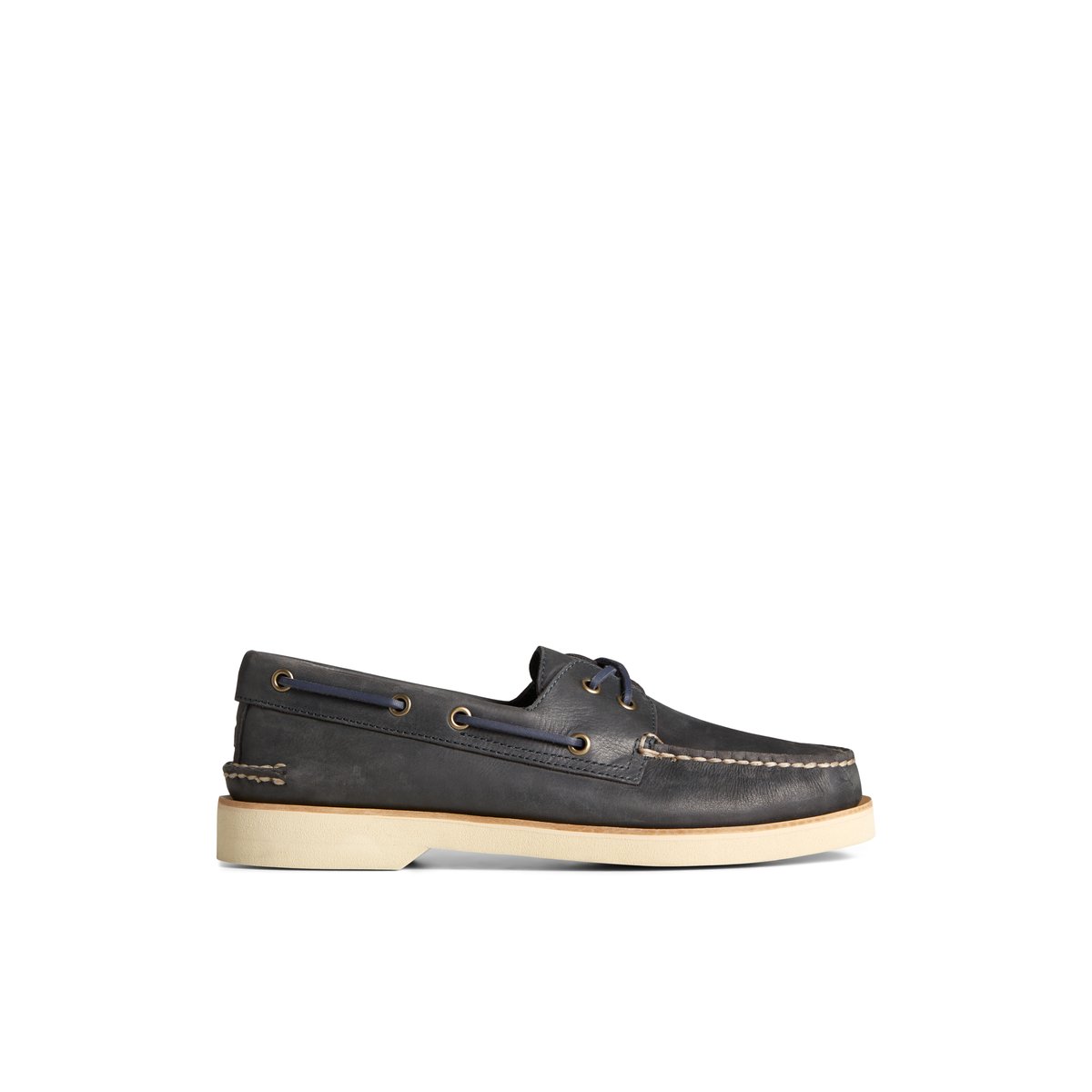 Authentic Original Double Sole Cross Lace Boat Shoe Navy Men s Authentic Original Sperry Canada