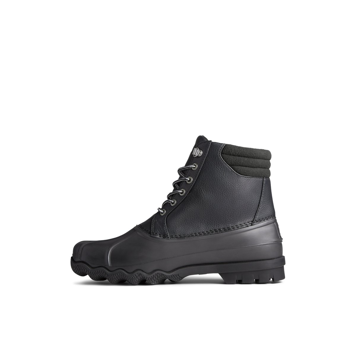 mens black sperry duck boots