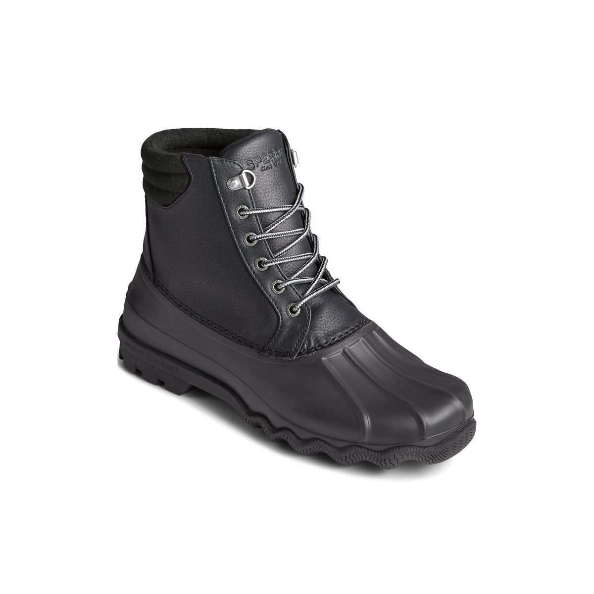 sperry men's breakwater duck boots black