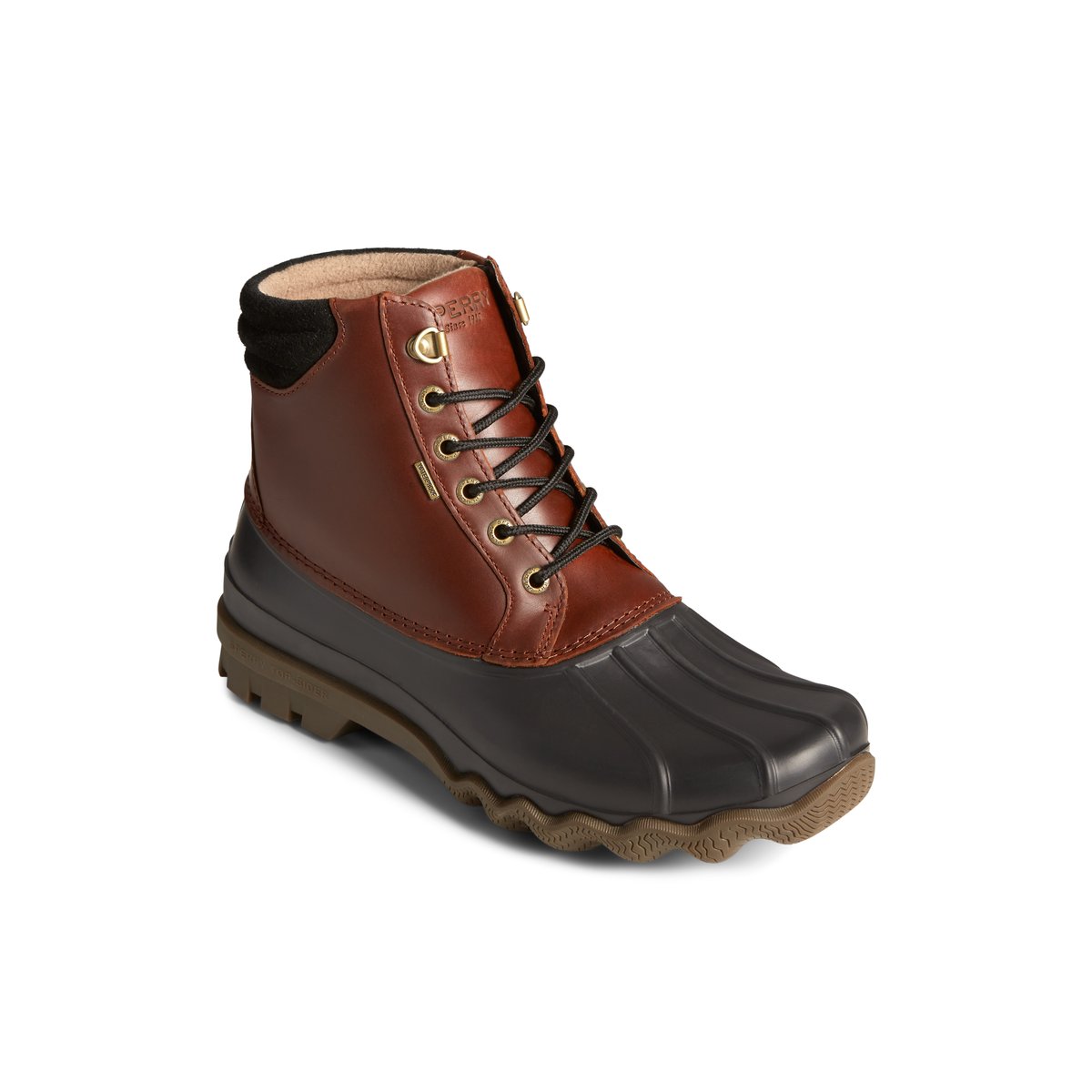 sperry men's breakwater duck boots black