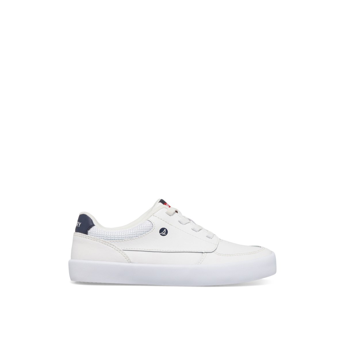 Boardwalk Leather Sneaker White Kids Sneakers Sperry US