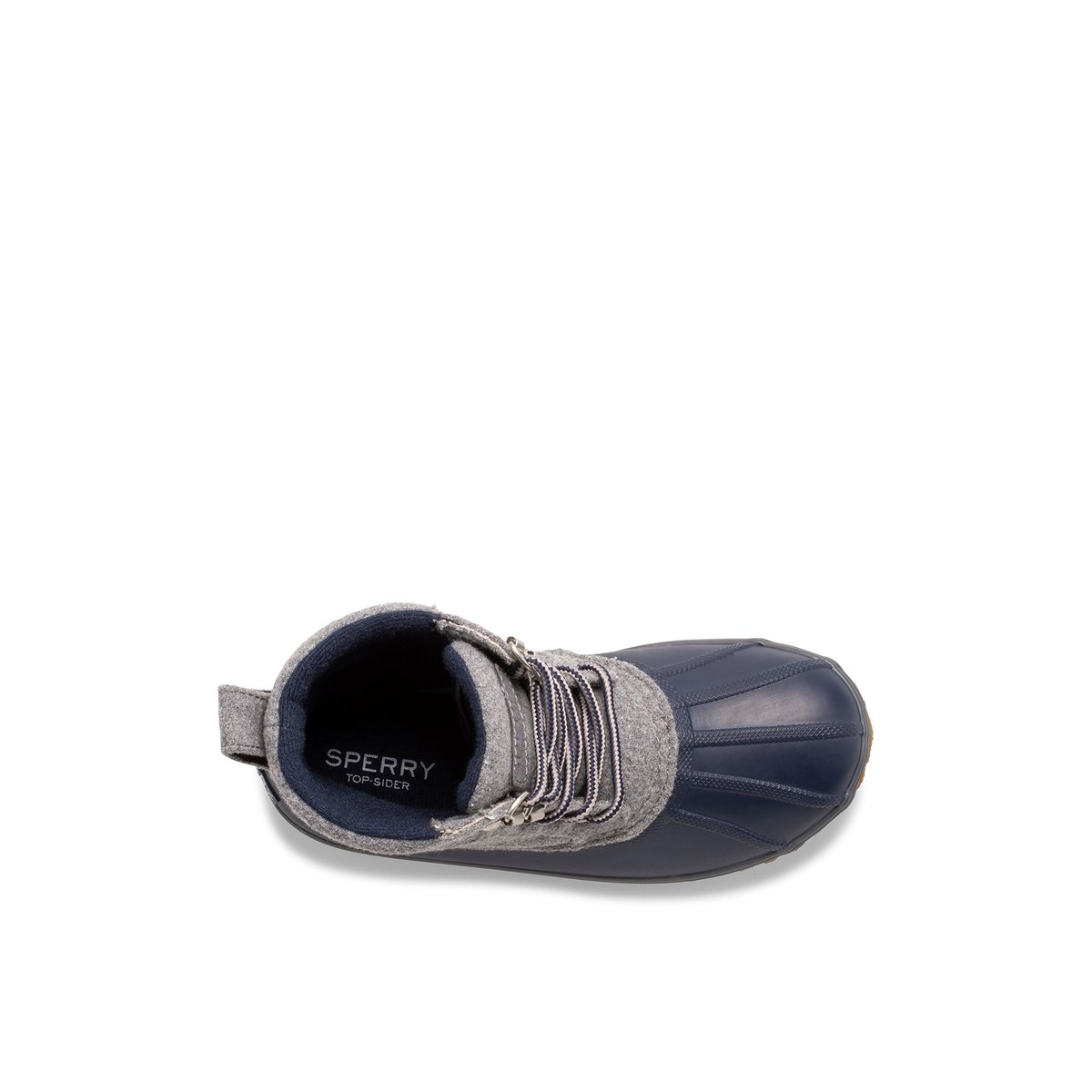 Grey and navy sperry duck boots hotsell