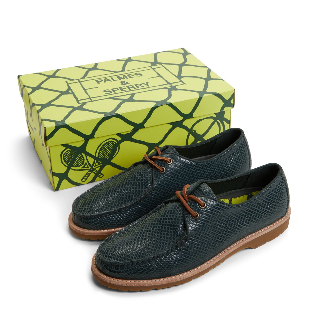 Green sperry shoes deals