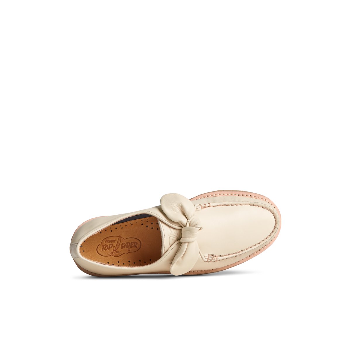 Captain s Crepe Bow Oxford Bone Women s Oxfords Loafers Sperry US