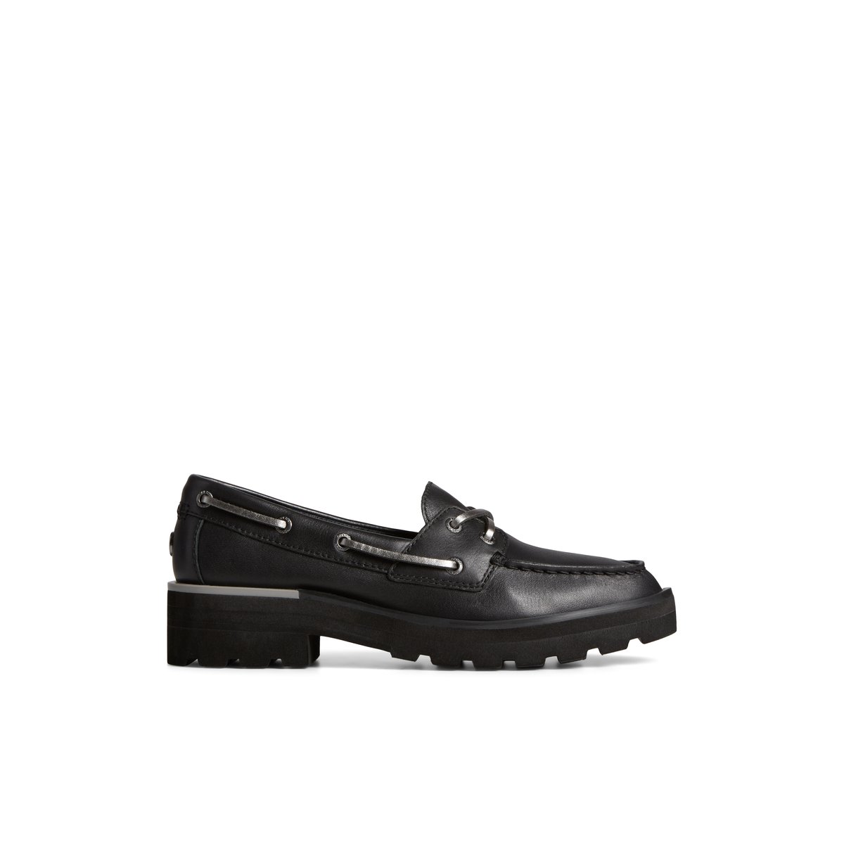 Black womens sperrys hot sale