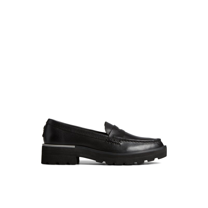 Lug Penny Loafer Black Women s Oxfords Loafers Sperry US
