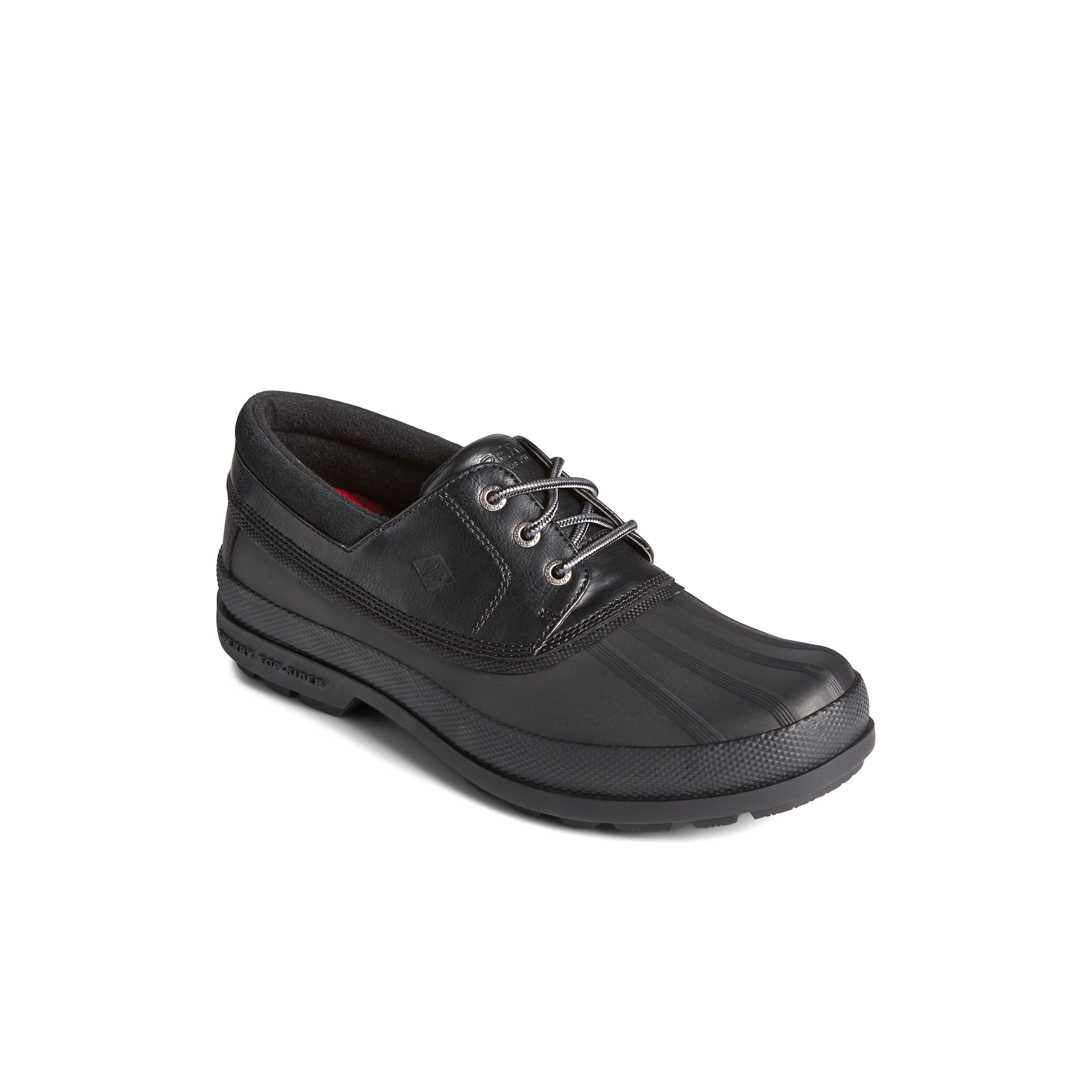 sperry 2 eye duck boot black