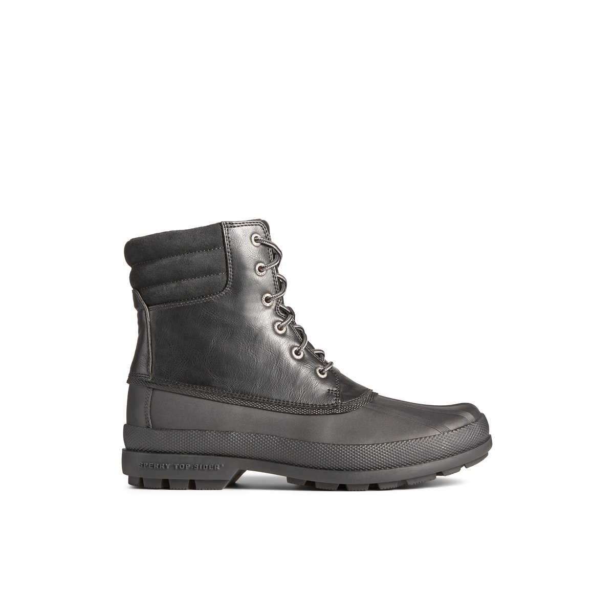 Mens black sperry boots hot sale