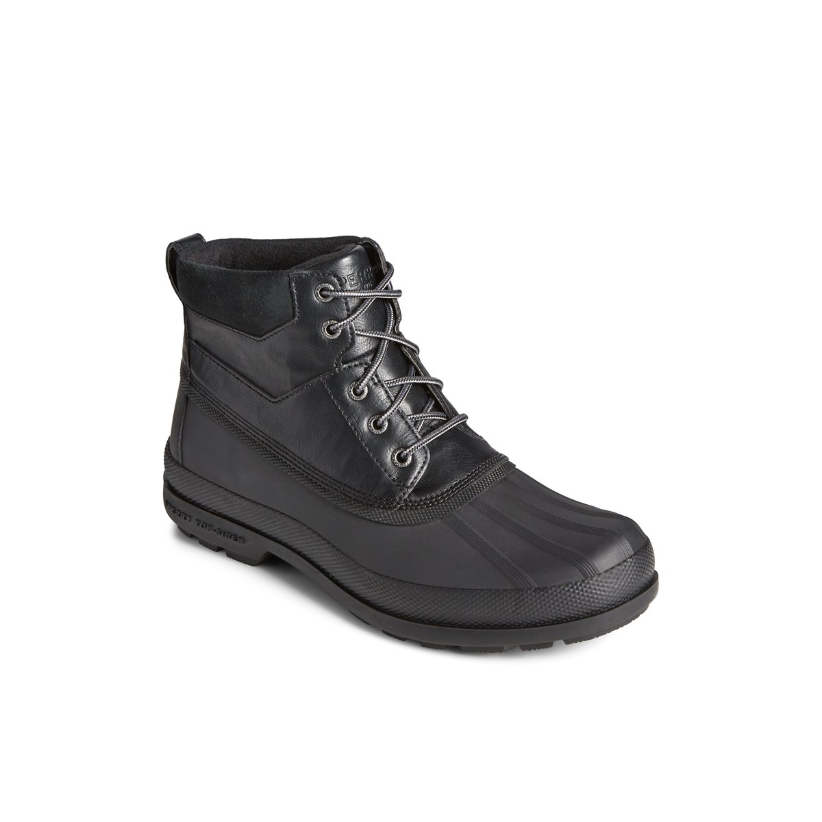Mens sperry duck boots black store