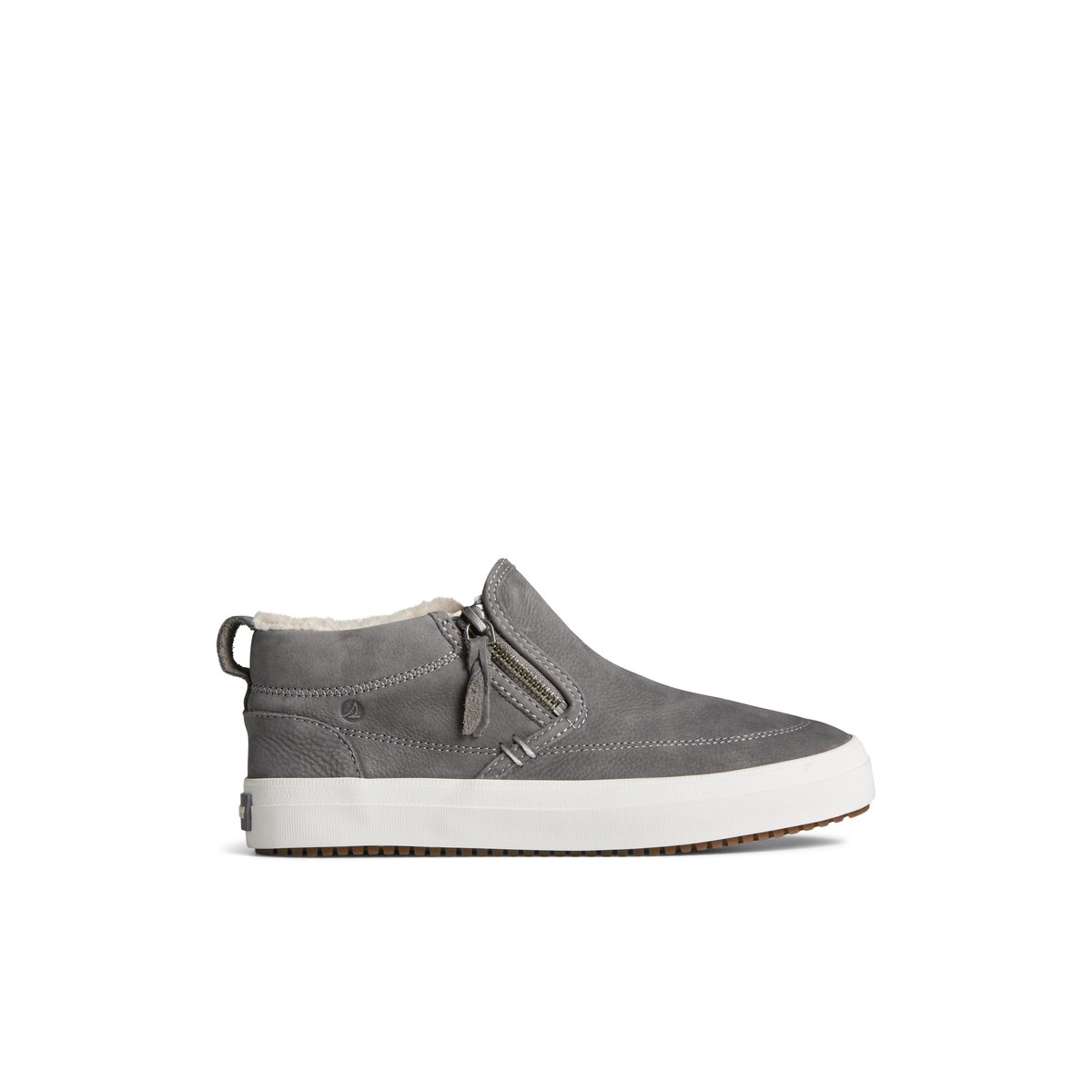 Crest Side Zip Cozy Sneaker Grey Women s Ankle Boots Sperry US