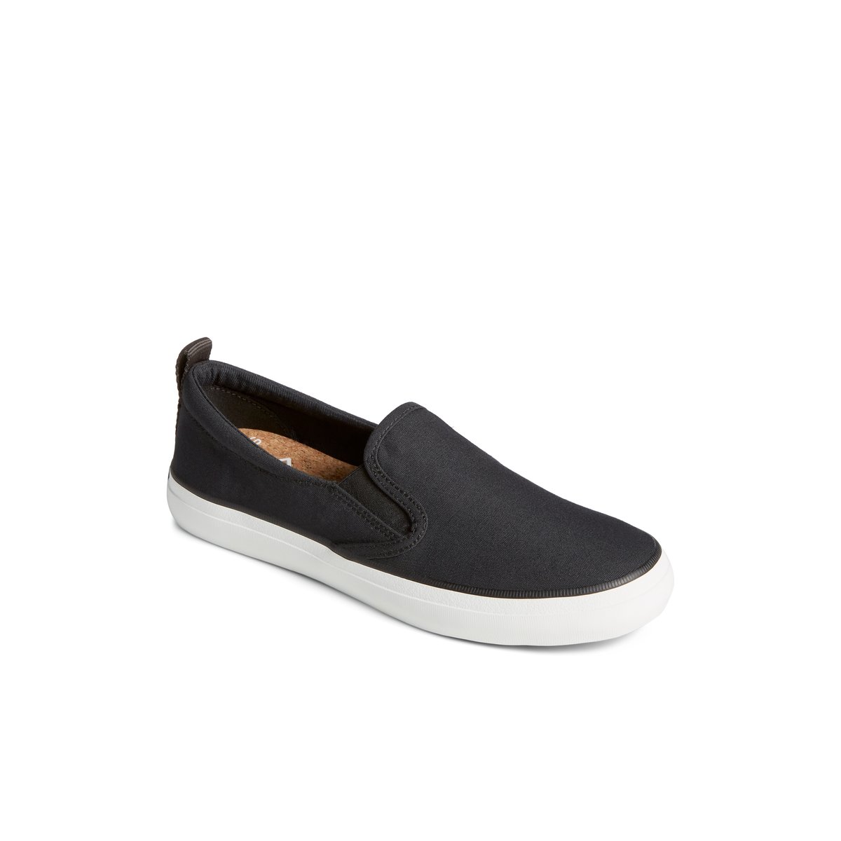 SeaCycled Crest Twin Gore Canvas Sneaker Black Women s SeaCycled Sperry US