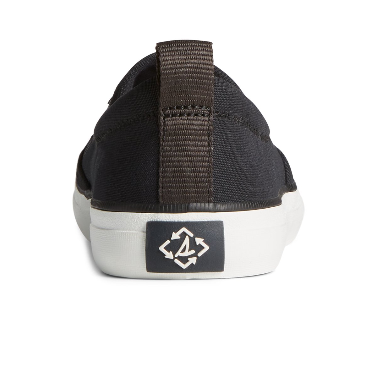 SeaCycled Crest Twin Gore Canvas Sneaker Black Women s SeaCycled Sperry US